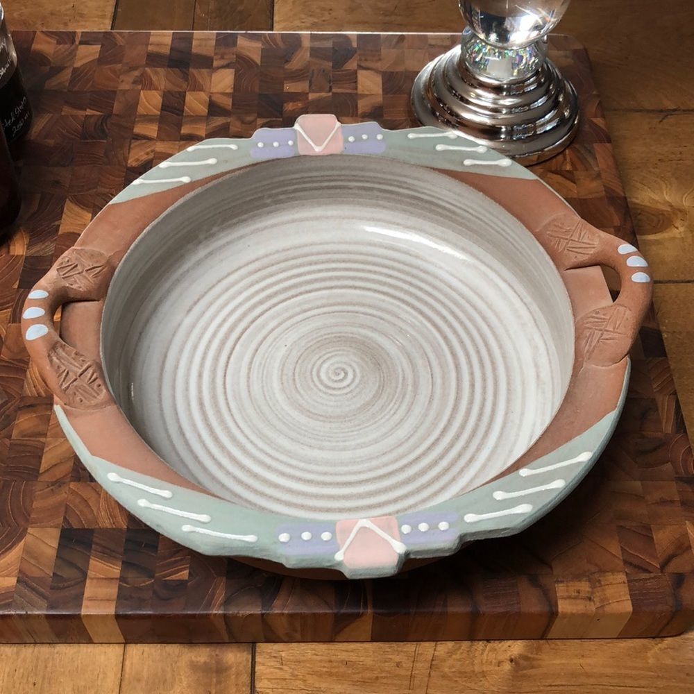 Original Swirl Earthen-wear Dish 
